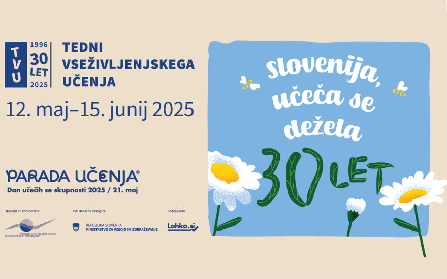 Tedni vseživljenjskega učenja in Parada učenja – vabljeni na BREZPLAČNE dogodke za vse!