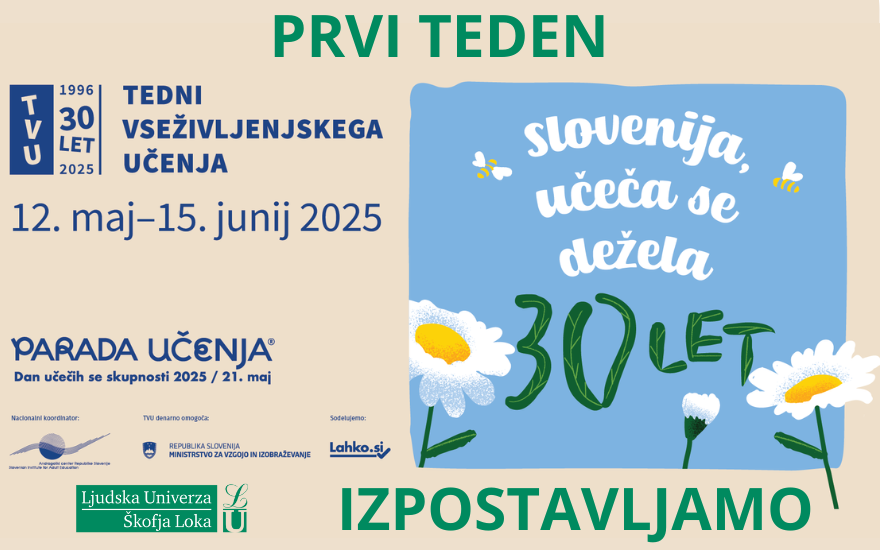 Začetek Tednov vseživljenjskega učenja 2025 – 12. -18. MAJ 2025